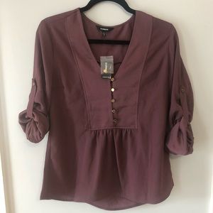 NWT Express Quarter-Sleeve Blouse